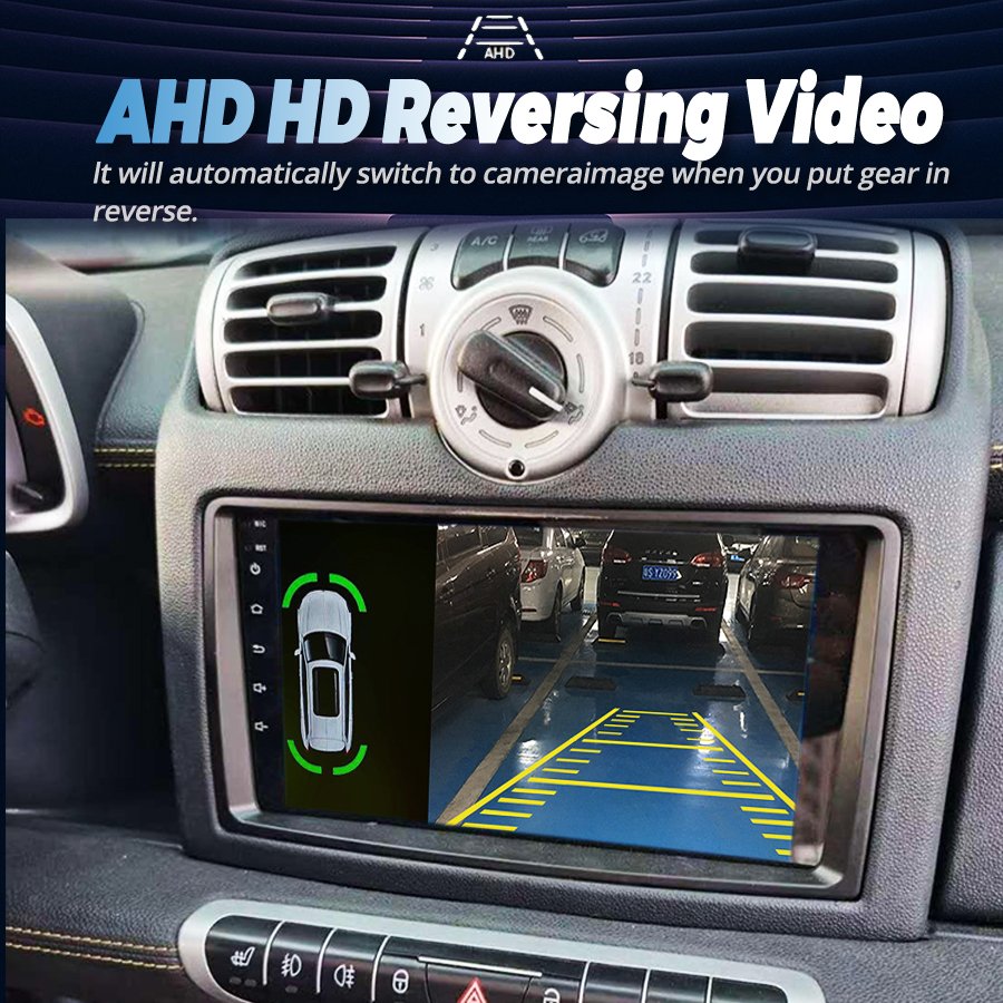 128GB Android 14 AI Voice CarPlay Car Radio Stereo For Benz Smart Fortwo W451 2006-2009 GPS Navi Multimedia Video Player Auto HU