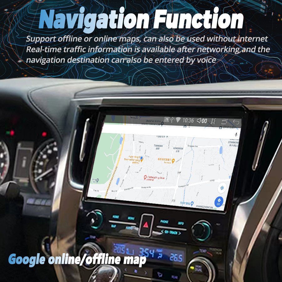 11.6inch Android Car For Toyota Alphard 35 Alphard 30 Vellfire 2015-2024 GPS Navigation Head Unit Multimedia Player Auto Radio