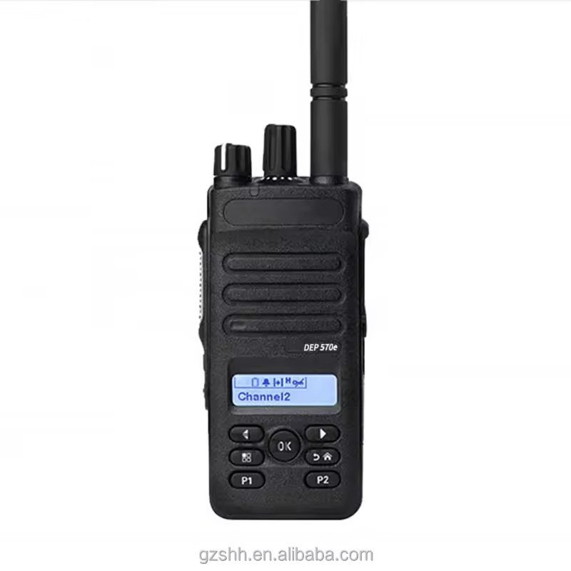 High Quality Radiotalkie DEP570e VHF Walkie Talkie Portable Handheld Digital DMR Mobile Radio 10km Long Ran Waterproof Model