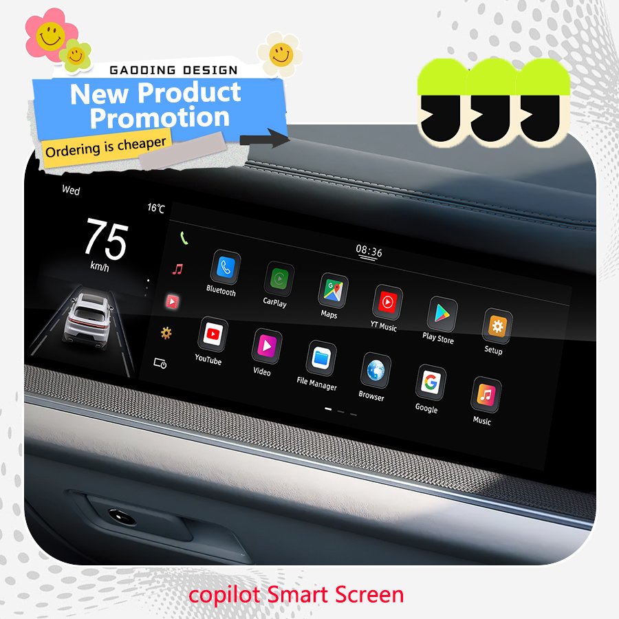 Car Copilot Carplay Android Screen For Porsche Cayenne 2018-2024 Car GPS Navigation Multimedia Player HeadUnit Radio Media