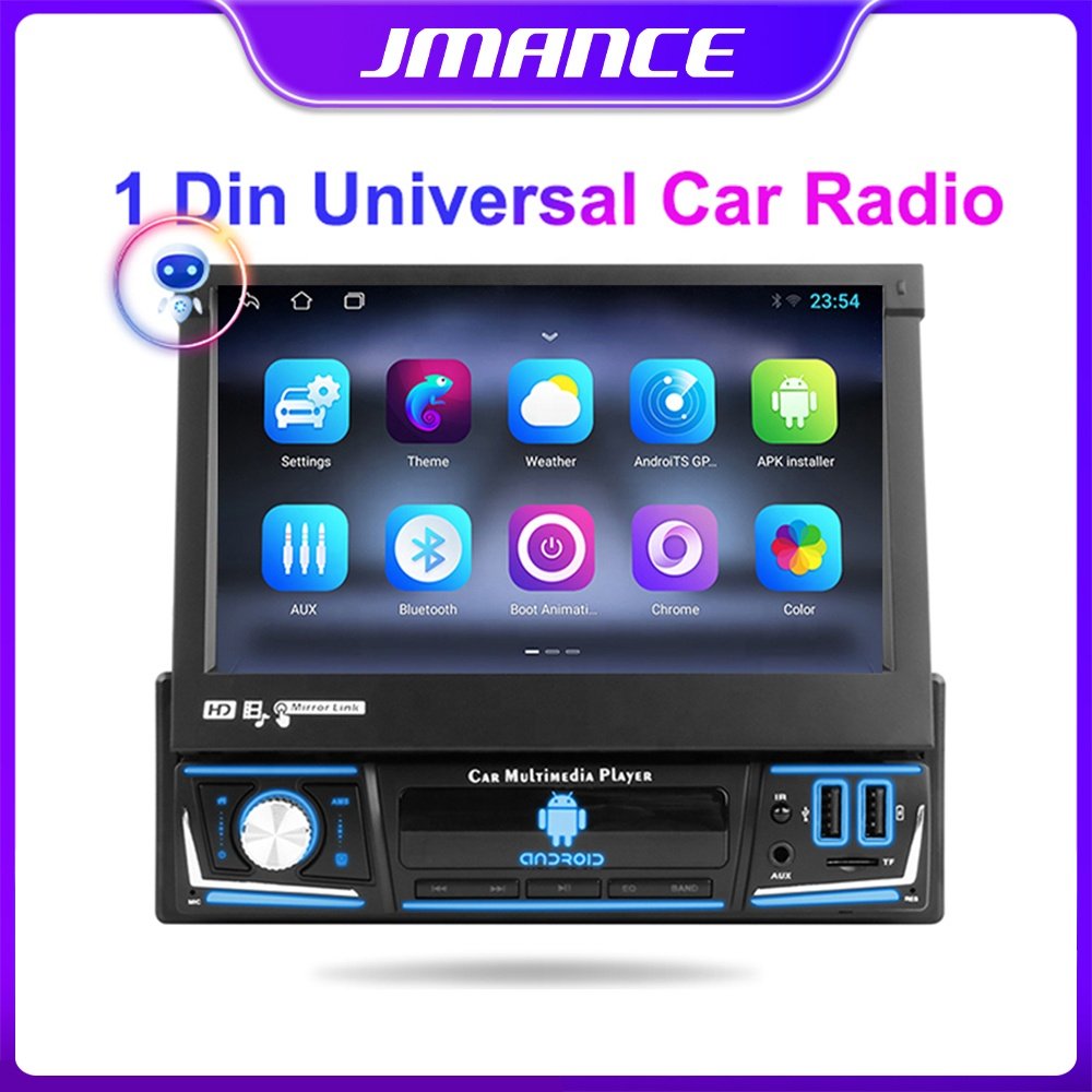 Jmance 1 Din Universal USB TF Card Port Supports BT Carplay MP5 Multimedia GPS Navigation Player Auto Electronics