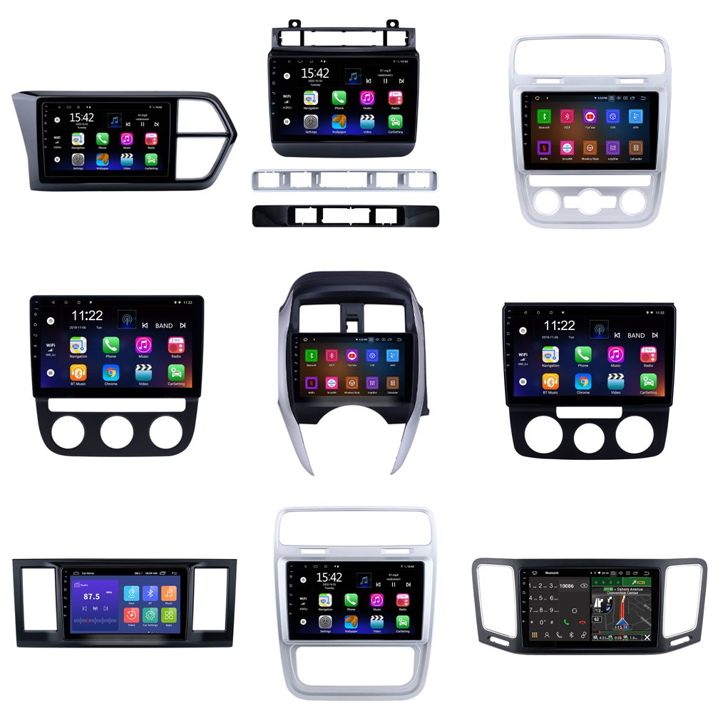 Factory direct-selling frame radios car radio frame car dvd frame for VOLKSWAGEN TOURAN AUTO AC black 10 inches
