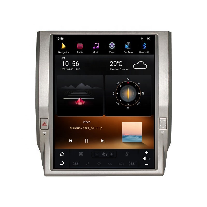 RoadNavi Tesla style Android 11 Car radio for Toyota Tundra 2012-2020 Car Multimedia Player Wireless Carplay 4G