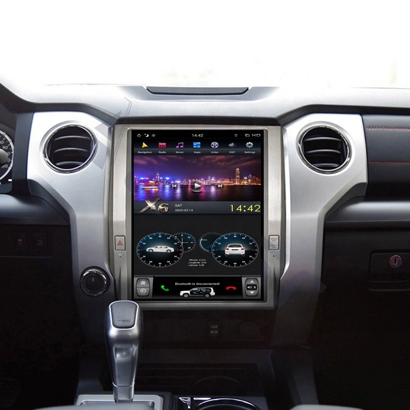 RoadNavi Tesla style Android 11 Car radio for Toyota Tundra 2012-2020 Car Multimedia Player Wireless Carplay 4G
