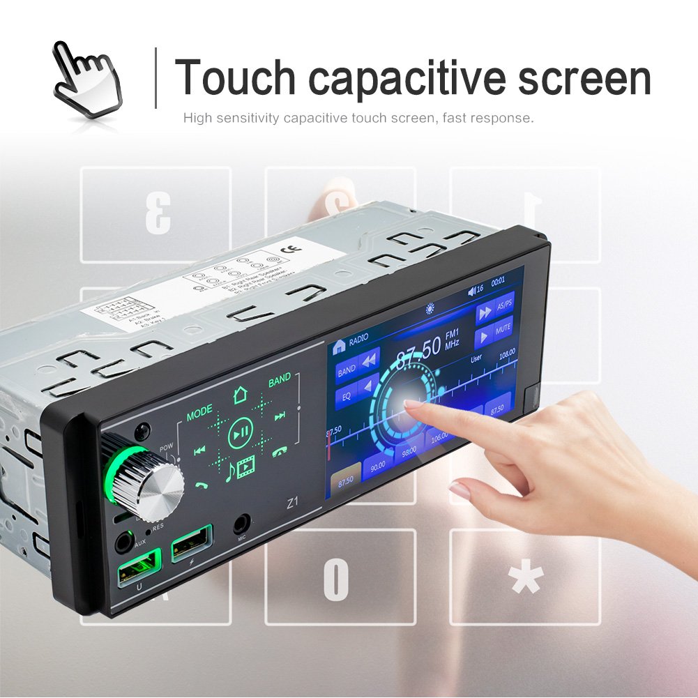 Newest 1din Universal Car MP5 Radio Multimedia Player FM BT USB Full Touch Screen Rear view Camera Stereo Automobile