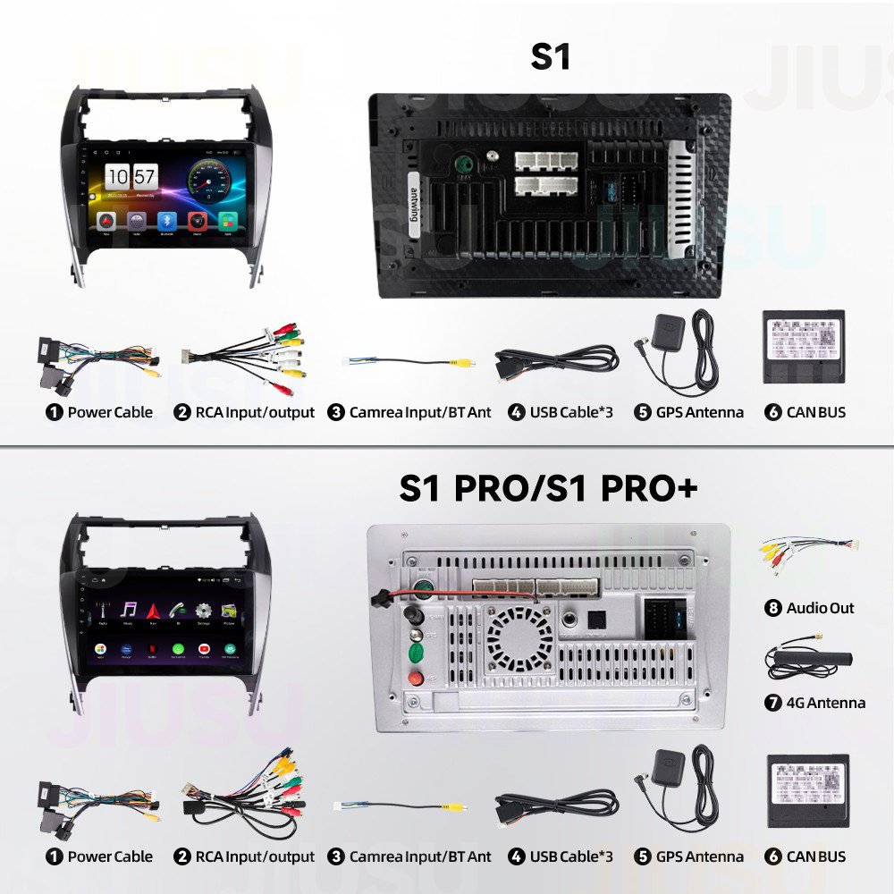 Android 12 Car Radio GPS Navigation DVD Player Stereo Multimedia Audio System for Toyota Camry 2012-2014 with Carplay DSP DAB