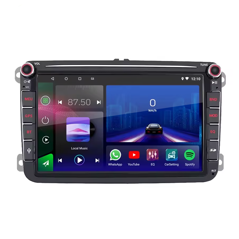 Factory Cheap Price 8 inch 1+32/2+32GB 1280*720 IPS Support Wireless/wired Carplay DSP RDS GPS Navigation 2 Din Stereo Car Radio