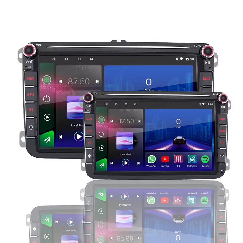 Factory Cheap Price 8 inch 1+32/2+32GB 1280*720 IPS Support Wireless/wired Carplay DSP RDS GPS Navigation 2 Din Stereo Car Radio