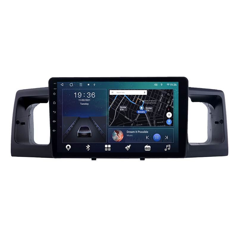 9 inch 2 din car radio Android system Car Radio DVD Multimedia Player For Toyota Corolla 2007-2012 GPS Navigation Player