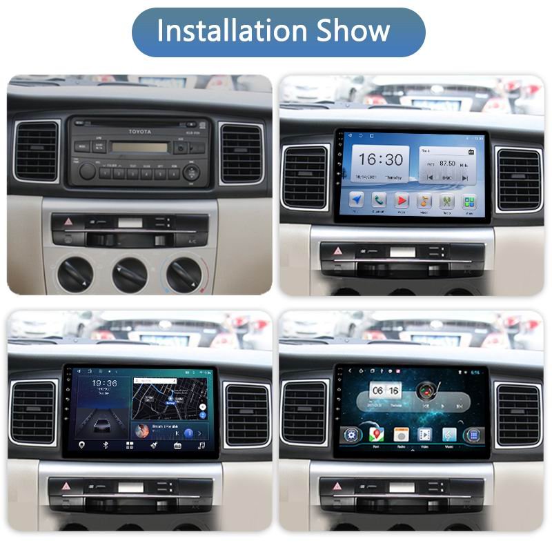 9 inch 2 din car radio Android system Car Radio DVD Multimedia Player For Toyota Corolla 2007-2012 GPS Navigation Player