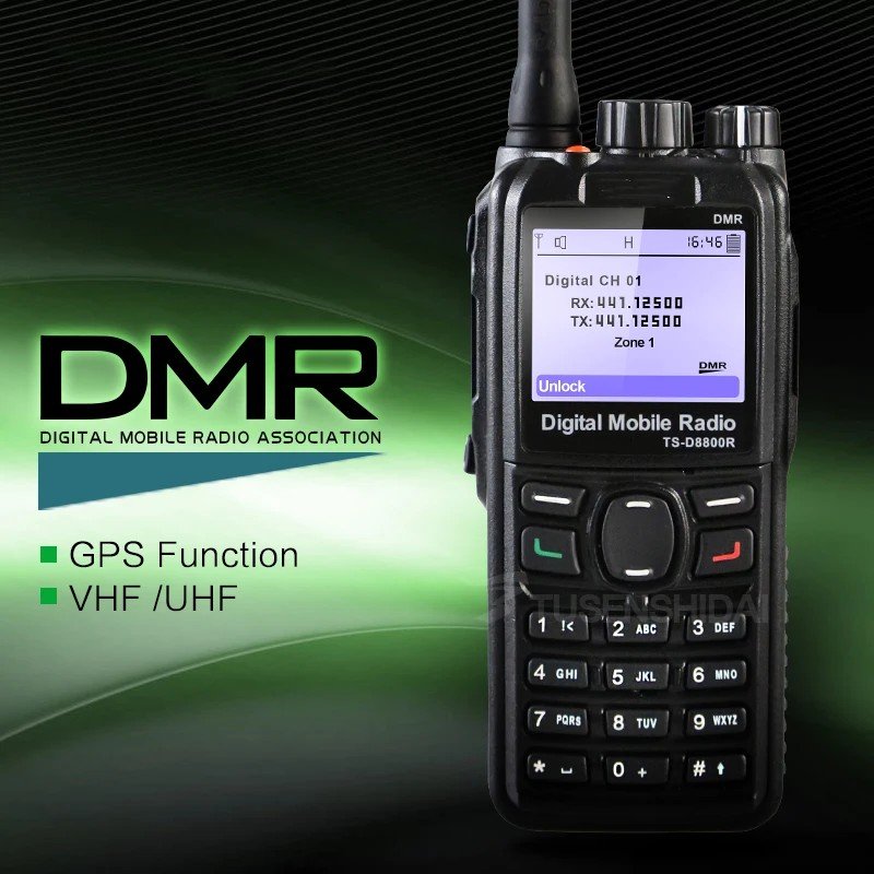 D8800R TS-D8800R Portable VHF or UHF Band Class II Remote Scanner DMR Hotspot Repeater Mobile Radio Digital Intercom