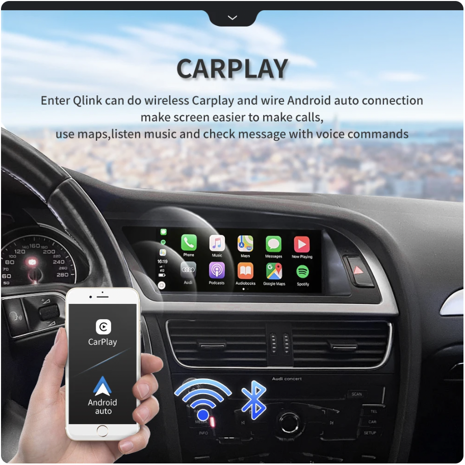 Factory Price 8.8Inch Android 13 Car Auto Radio Carplay Screen Multimedia For Audi A4L A4 B8 2009-2016 With Touch Gps Navigation