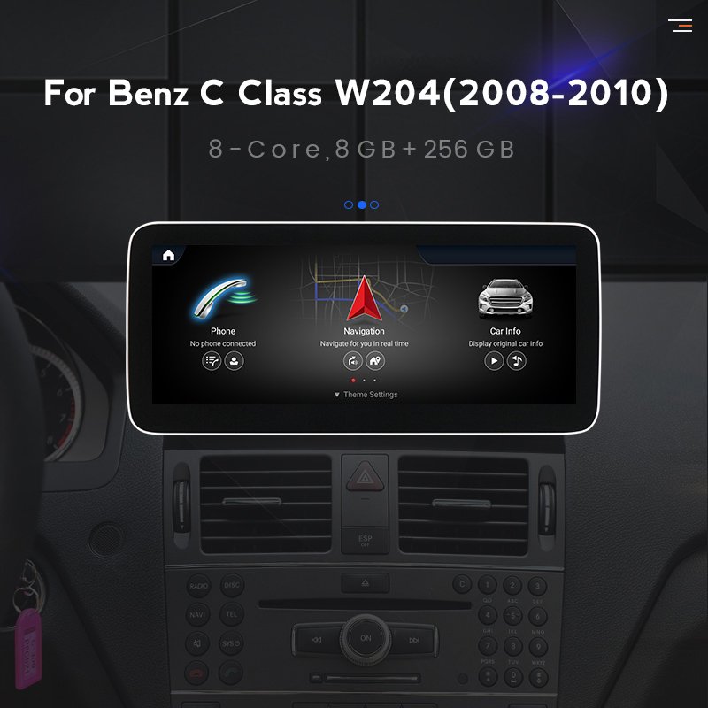 Mekede Qualcomm Snapdragon 680 car radio 4g lte DSP DVR TRMS support floating window for Benz C W204 2008 2010