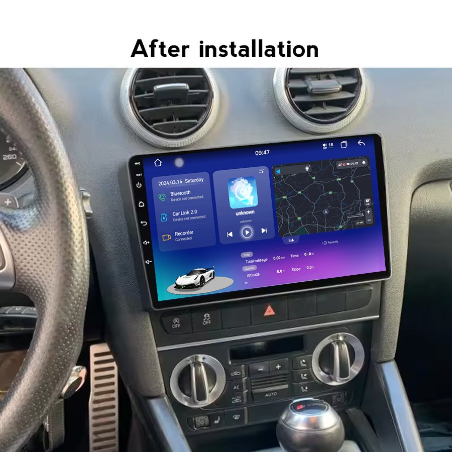 12+512GB Android13 Car Video For Audi A3 2 8p 2003 - 2013 S3 2 2006 - 2012 Rs3 1 2011 2012 QLED Dsp Rds Radio Navigation Gps