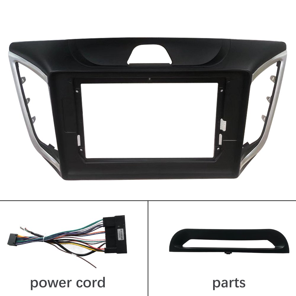 10.1'' Dedicated Car Radio Frame ABS Plastic Bracket Panel Cover Trim For Hyundai IX25 2015-2018