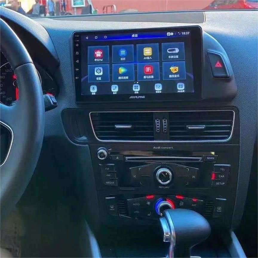 9 Inch CARPLAY Auto Android 12 for Audi Q5 2009 - 2017 Car Stereo Radio Multimedia Player GPS Navigation