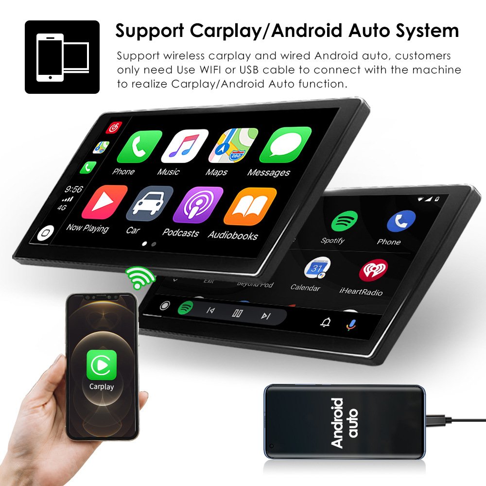 Universal Full Hd 2 Din 9 10 Inch Double Din Head Unit Car Stereo Radio 2din Android 10inch Headunit Car Dvd Player