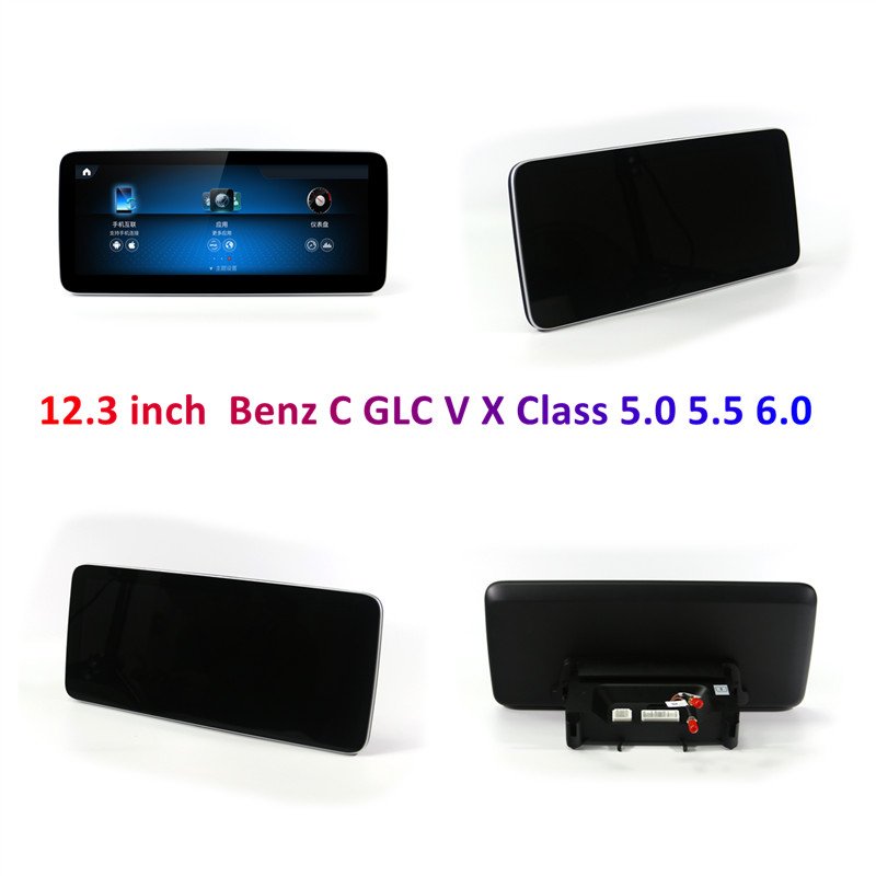 12.3 inch Android Car Radio Player For Mercedes Benz C GLC V X Class NTG 5.0 2015-2018 Car Multimedia dvd Stereo GPS Navigation