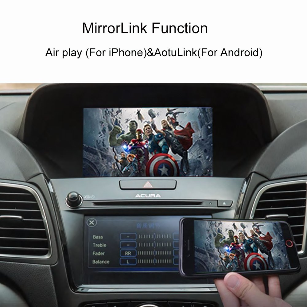 Android Auto For Acura MDX RDX TLX ILX RLX 2014-2018 Radio DVD Car Player Mirror Wireless Apple Carplay Plug And Player