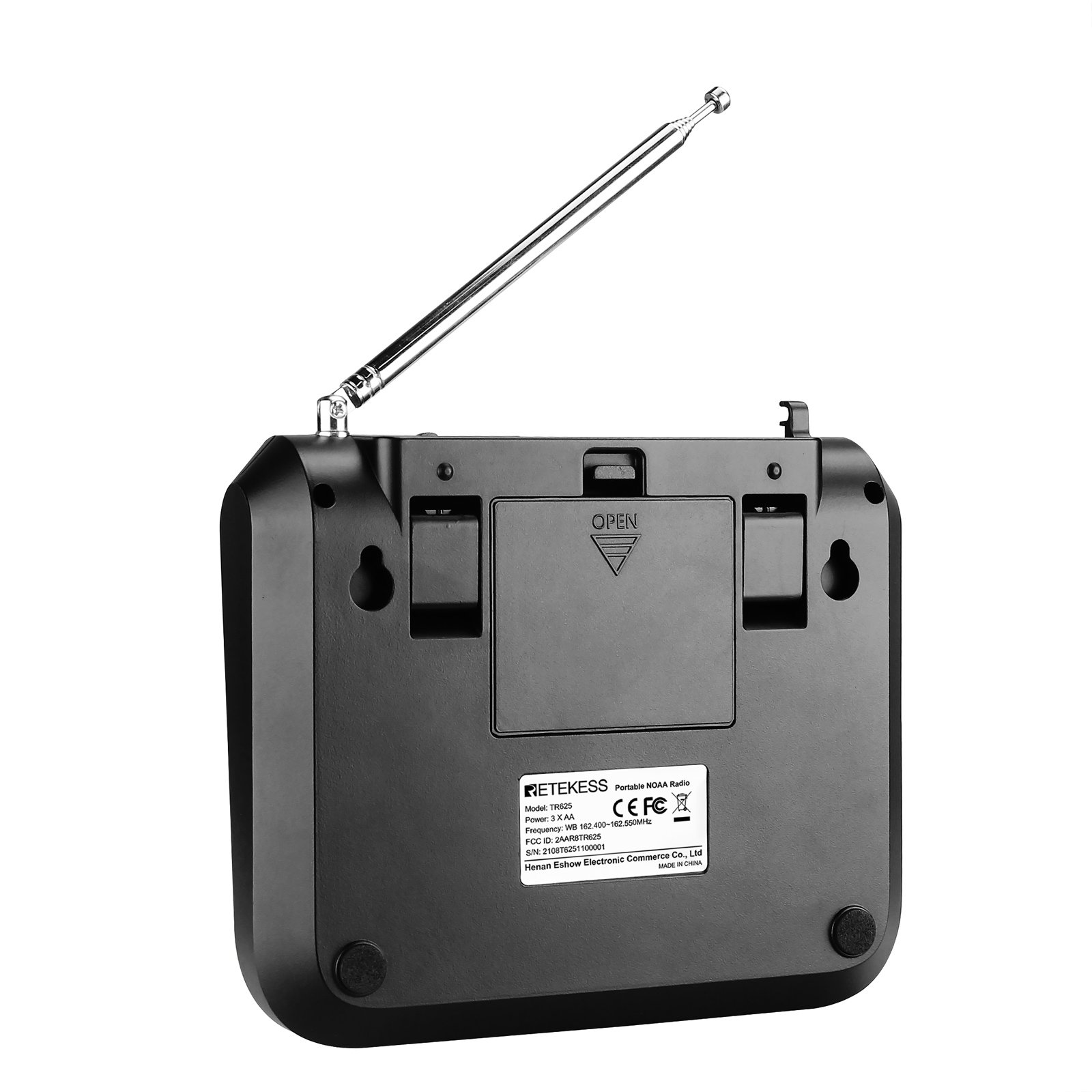 162.400-162.550MHz NOAA SAME Emergency Weather Alert Radio for flood tornado thunderstorm and other warnings RETEKESS TR625