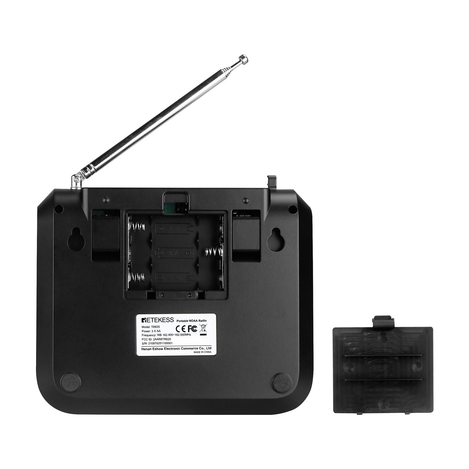 162.400-162.550MHz NOAA SAME Emergency Weather Alert Radio for flood tornado thunderstorm and other warnings RETEKESS TR625