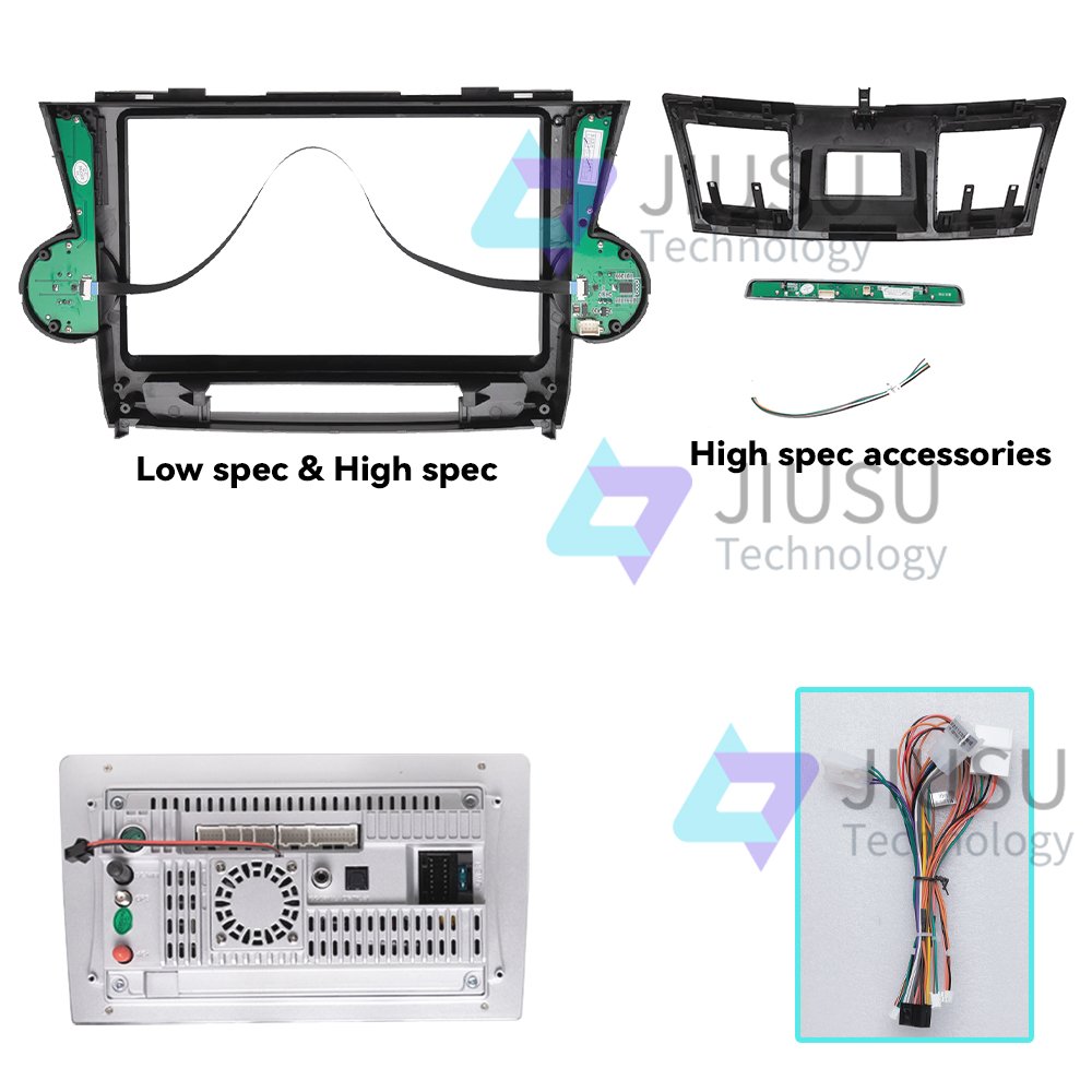 Touch Screen Android Car Radio GPS Navigation DVD Player Stereo Multimedia Audio System for Toyota Highlander 2009-2013