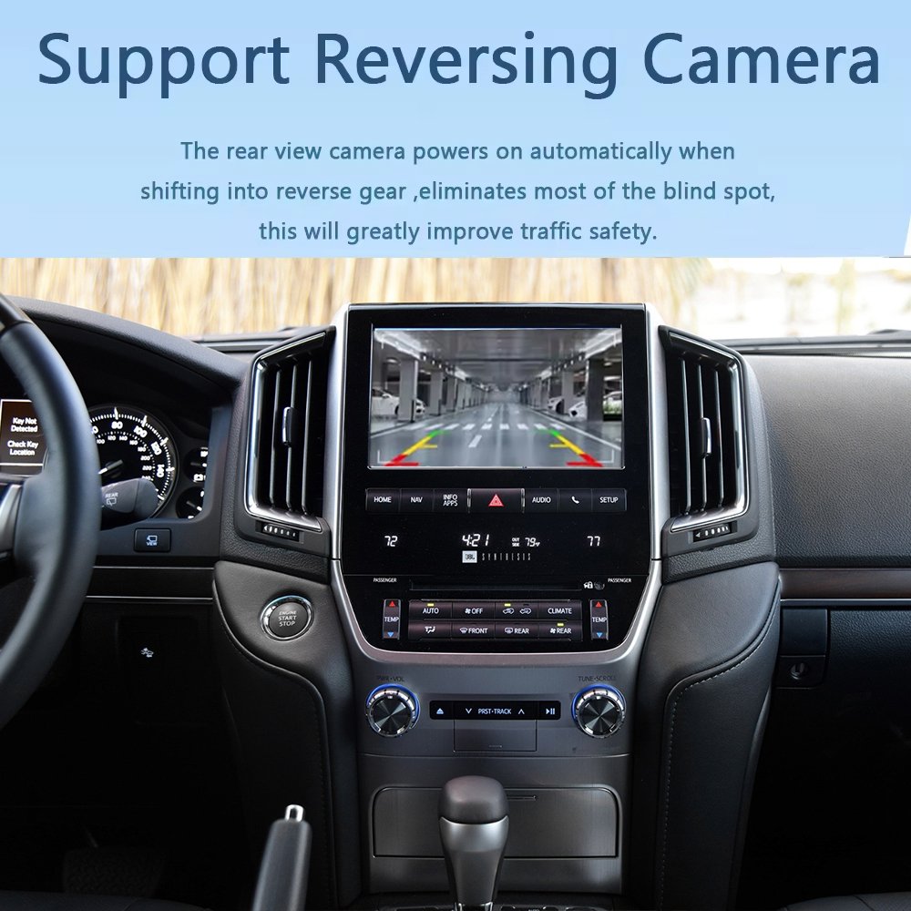Android Auto Adapter For Toyota Land Cruiser LC200 2015-2021 Navigation Radio Player Mirror Link Wireless Apple CarPlay Box Kit