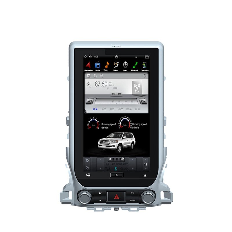 13.3 Inch Car Screen Android GPS Navigation Radio with HD Screen Carplay Video Player for TOYOTA LAND CRUISER LC200 2016- GXR