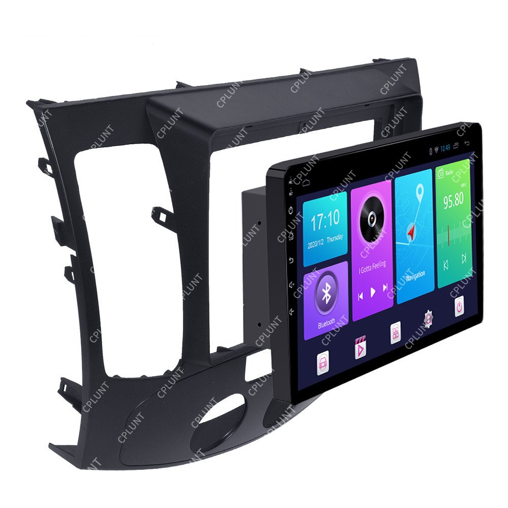 Car DVD Player Frame For HYUNDAI SONATA NFC 2009-2010 MT AC 9INCH Touch screen Android radio Farme stereo