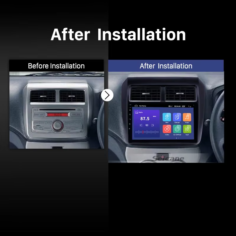 9 Inch Android 11.0 TouchScreen Radio GPS Navigation System Support TPMS DVR OBD For 2013 TOYOTA WIGO AGYA Car Multimedio Player