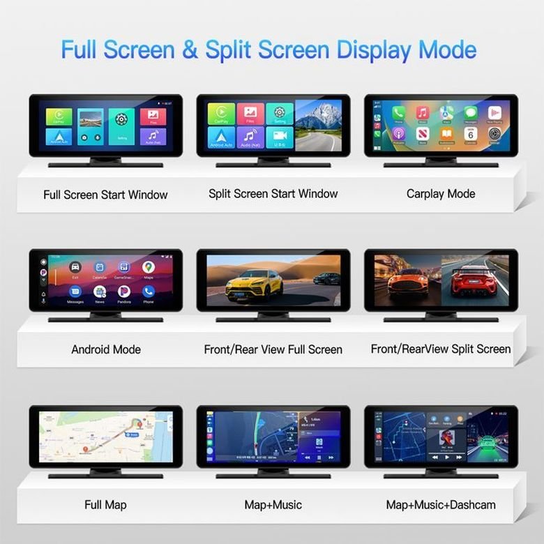 OEM customization superior quality GPS Navigation Stereo Android Auto Car Radio Wireless Carplay With Dash Cam