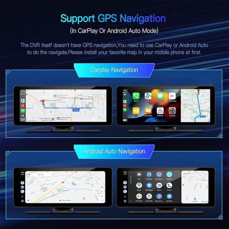 OEM customization superior quality GPS Navigation Stereo Android Auto Car Radio Wireless Carplay With Dash Cam