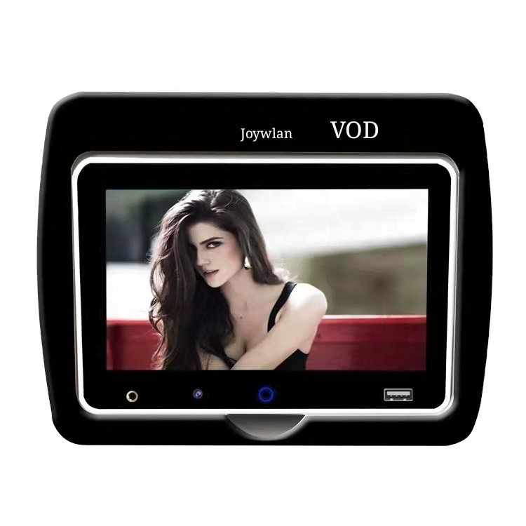 The Most Popular Vehicle User 7 Inch Bus Vod Android Multifunctional IPS LCD Screen Car Radio Bluetooth Headrest 3 Years Support