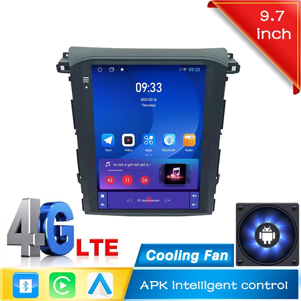 9.7 inch tesla Touch Android 2 din car radio For Subaru XV Forester 2019 2020 2021 Wireless Carplay auto radio GPS Navigation