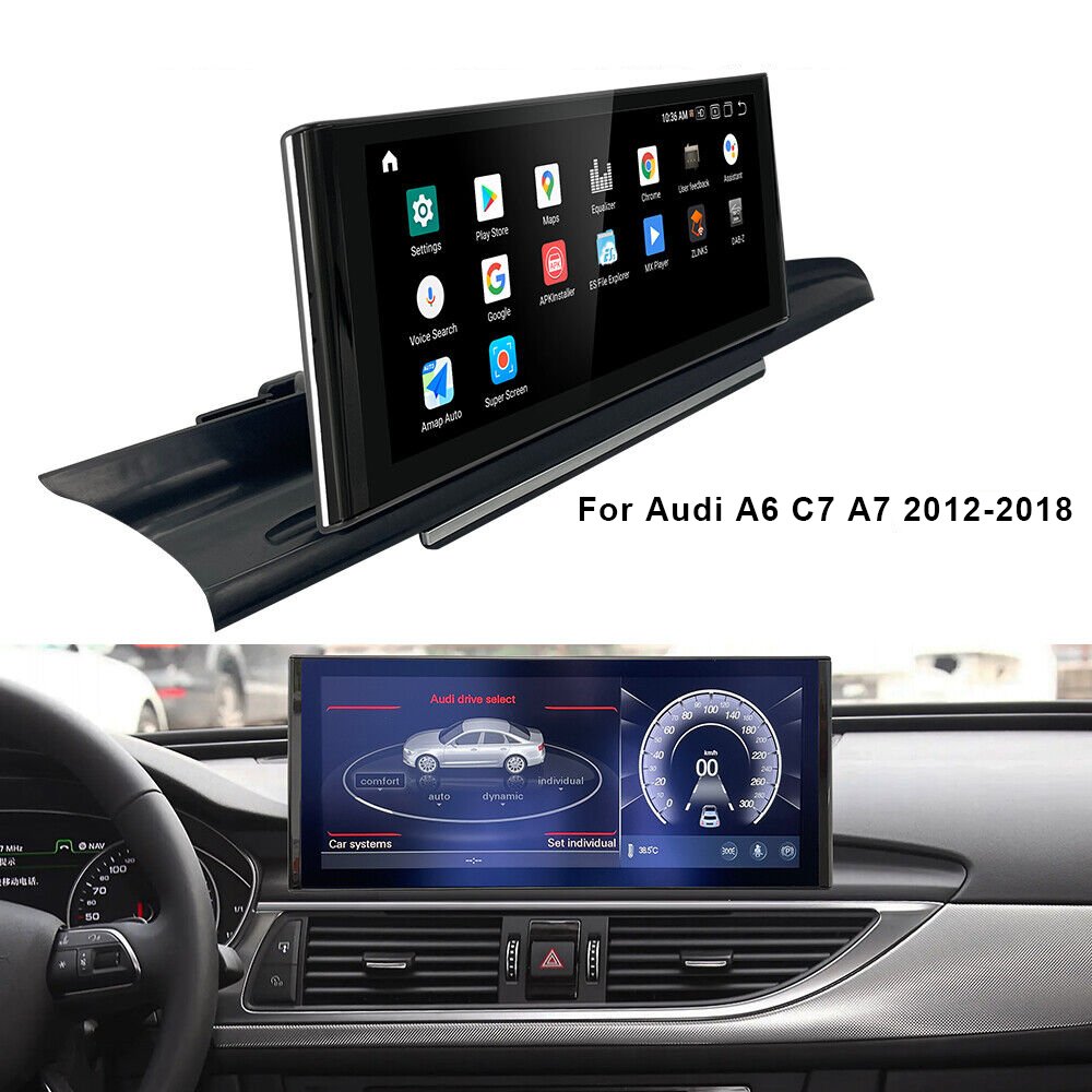 12.3" 8G+128G Android13 Car Multimedia Player Radio Stereo GPS Navigation Head Unit for Audi A6L A6 C7 A7 2012-2018 with CarPlay