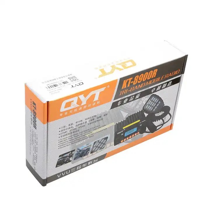Wholesale QYT KT-8900R car radio,25WATT 136-174MHz 240-260MHz 400-480MHz QYT KT-8900R Tri Band Mobile Base Station Radios