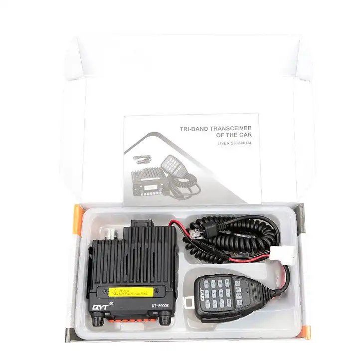 Wholesale QYT KT-8900R car radio,25WATT 136-174MHz 240-260MHz 400-480MHz QYT KT-8900R Tri Band Mobile Base Station Radios
