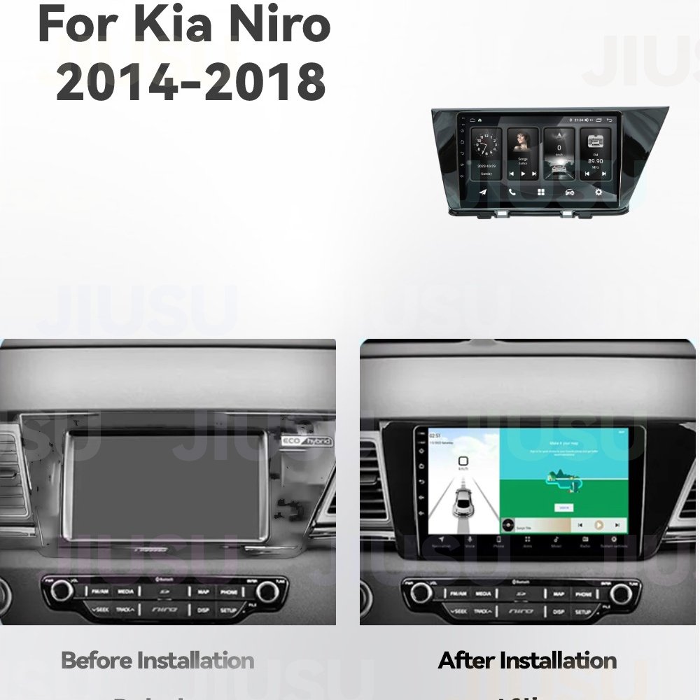 Android 12 Car Radio GPS Navigation DVD Player Stereo Multimedia Audio System for Kia Niro 2014-2018 with Carplay DSP DAB