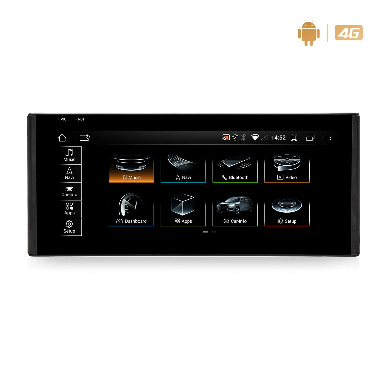 10.25 inch Android 11 8 cores Radio GPS Navigation System Touch Screen Carplay Multimedia Player for Audi Q3 2013-2018