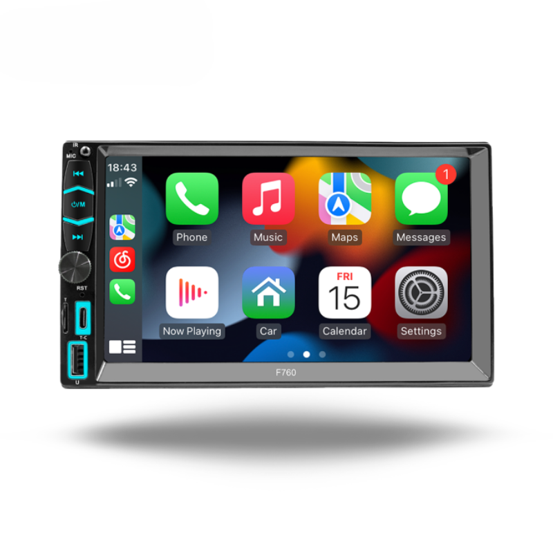 7" HD Wired/Wireless Carplay Screen FM/USB/AUX/TF Playback Wireless Android auto Car Display Universal Multimedia car Stereo