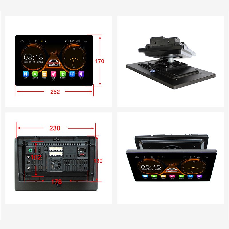 11.5inch Tempered TP IPS LCD Touch Screen 2Din Universal Bluetooth WiFi FM TF/SD Card MP3 / MP4 Players GPS Car DVD Player
