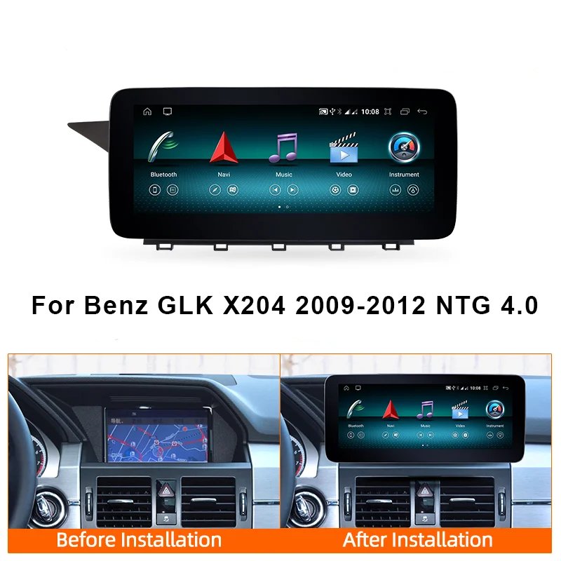 10.25" 4g+64g carplay stereo multimedia player gps navigation unit for Mercedes Benz GLK X204 2009-2015 NTG4.0 NTG4.5 LHD