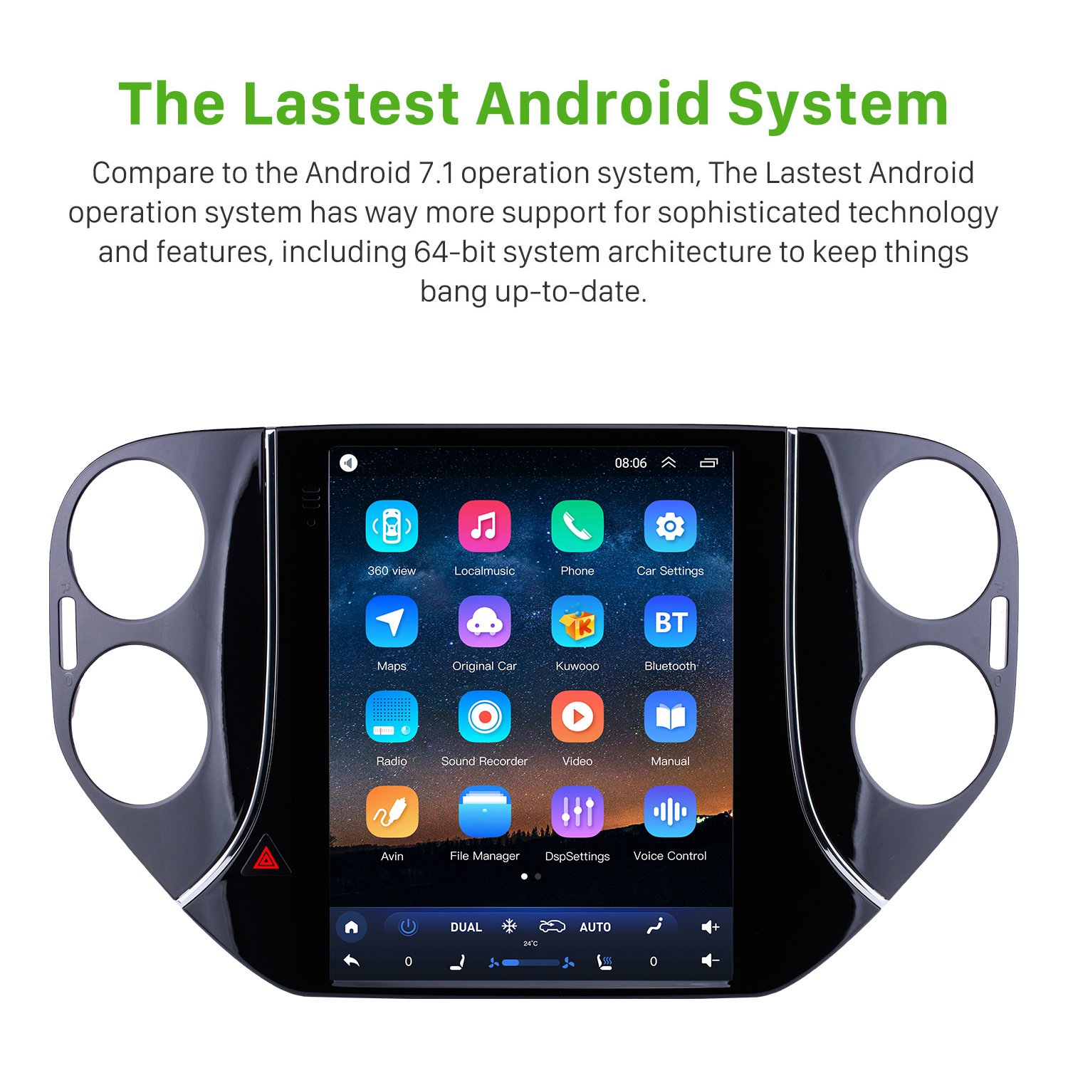 9.7 inch For 2010 2012 2013 2014 2015 2016 VW Volkswagen Tiguan Android 10.0 Radio HD Touchscreen GPS Car System 4G WiFi Mirror