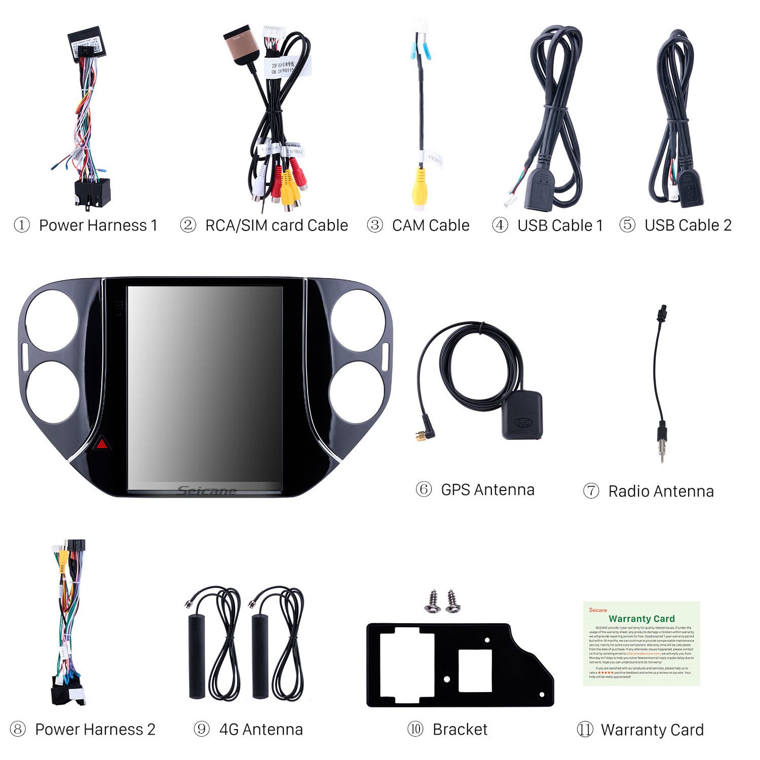 9.7 inch For 2010 2012 2013 2014 2015 2016 VW Volkswagen Tiguan Android 10.0 Radio HD Touchscreen GPS Car System 4G WiFi Mirror