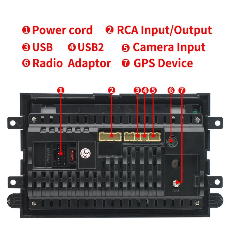Double 2 Din 7 inch estereo android 13 car radio player FD7132 with carplay for F150 2007 2008 2009 2010 2012 2013 2014 Wifi+GPS