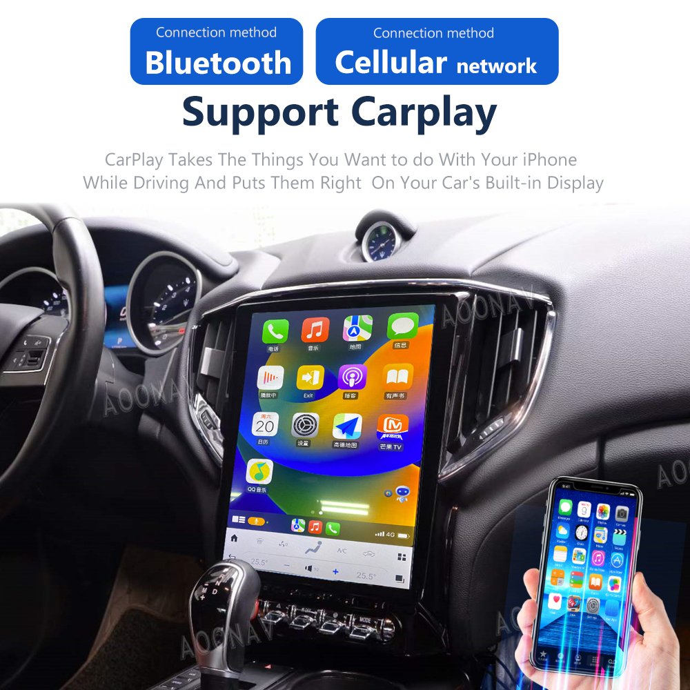 Android 11 256G Car Radio For Maserati GHIBLI 2014-2019 Qualcomm Vertical Screen 256G GPS Navi Multimedia Video Player Unit