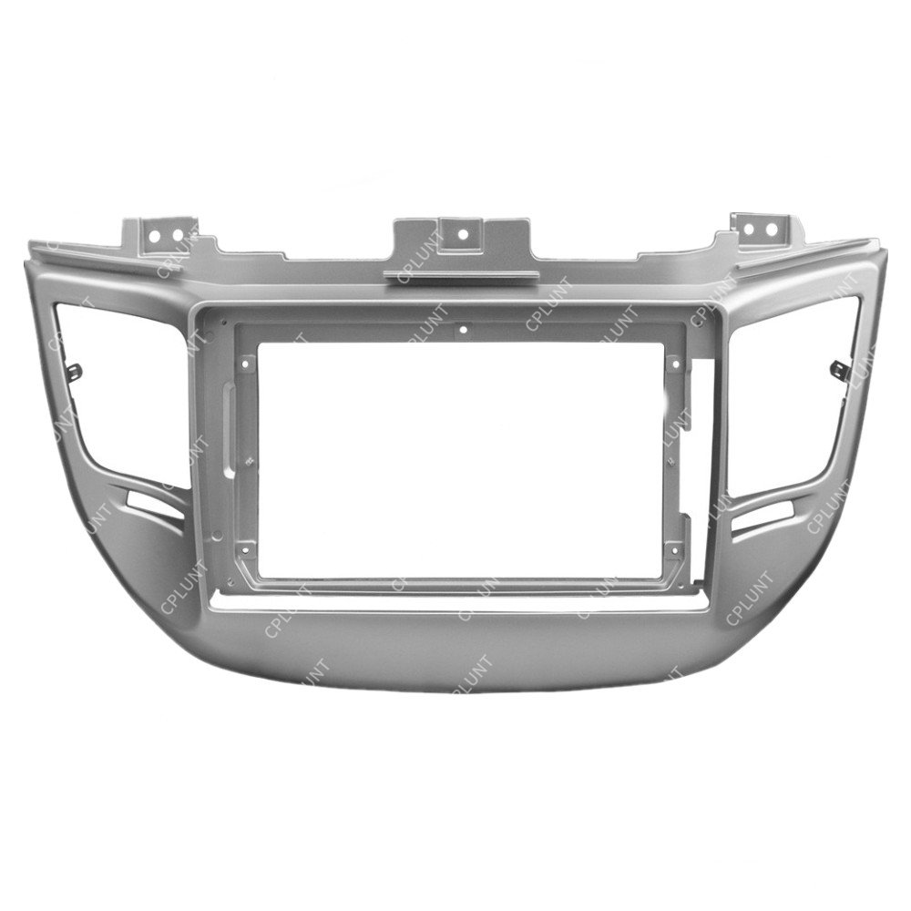 Car DVD Player Frame For HYUNDAI TUCSON IX35 2015-2018 SILVER 9INCH Touch screen Android radio Farme stereo