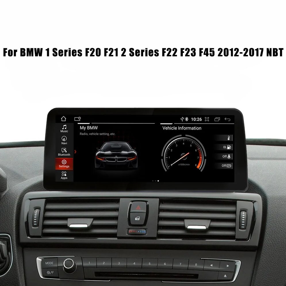 Android 13 Car Radio NBT Navigation 10.25\" Screen GPS Wireless Carplay For BMW 1 Series F20 F21 2012-2017 2 Series F22 F23 F45