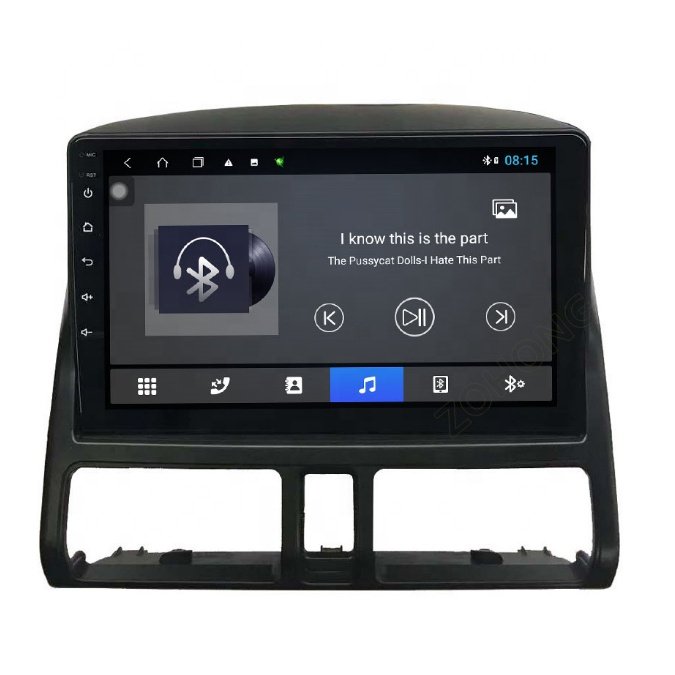 Car DVD Player Frame 9 Inch Navigation Panel Car Radio Frame Android Radio Frame for Honda CRV 2001-2006 Android 11 TK CR-V