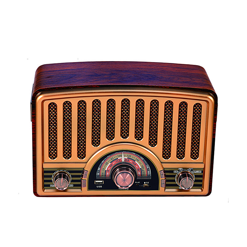 Antique Long Range Old Vintage Am Fm Usb Tf BT Cassette Record Portable Radio